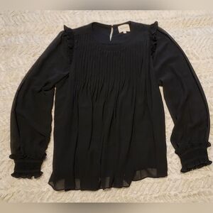 Sezane Eva Blouse. Black. Size 40/ US 8. EUC